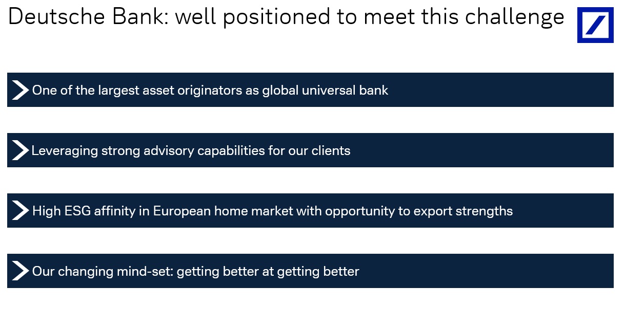 Deutsche Bank well positioned to meet this challenge